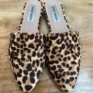 Steve Madden Leopard Print Mules